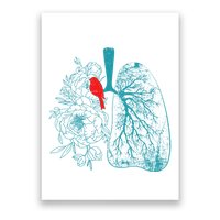 Vintage Boho Flower Floral Nature Lungs Poster