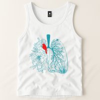 Vintage Boho Flower Floral Nature Lungs Tank Top