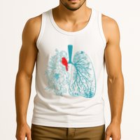 Vintage Boho Flower Floral Nature Lungs Tank Top