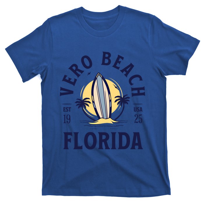 Vero Beach Florida Surf Summer Vacation Vintage Cool Gift T-Shirt