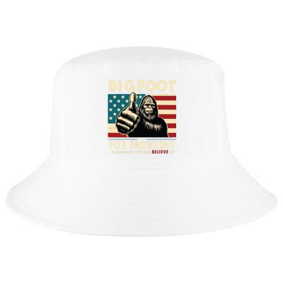 Vote Bigfoot For President 2024 Funny Election Cool Comfort Performance Bucket Hat