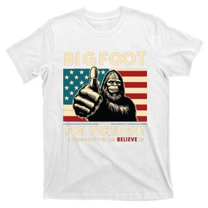 Vote Bigfoot For President 2024 Funny Election T-Shirt