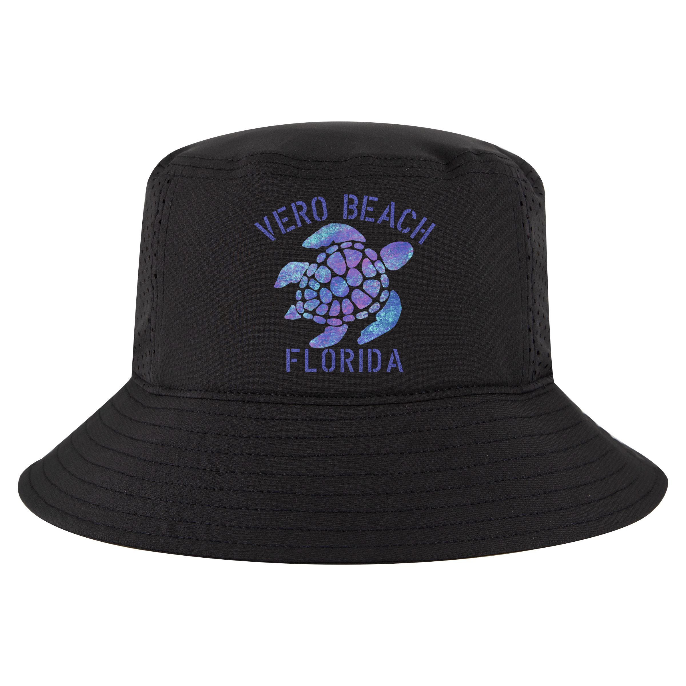 Vero Beach Fl Beach Design / Tribal Turtle Gift Cool Comfort Performance Bucket Hat