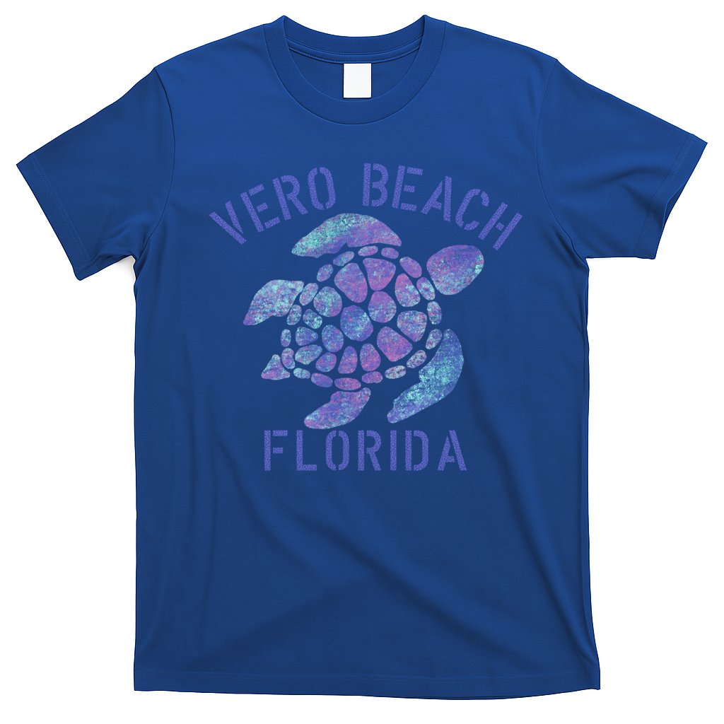 Vero Beach Fl Beach Design / Tribal Turtle Gift T-Shirt
