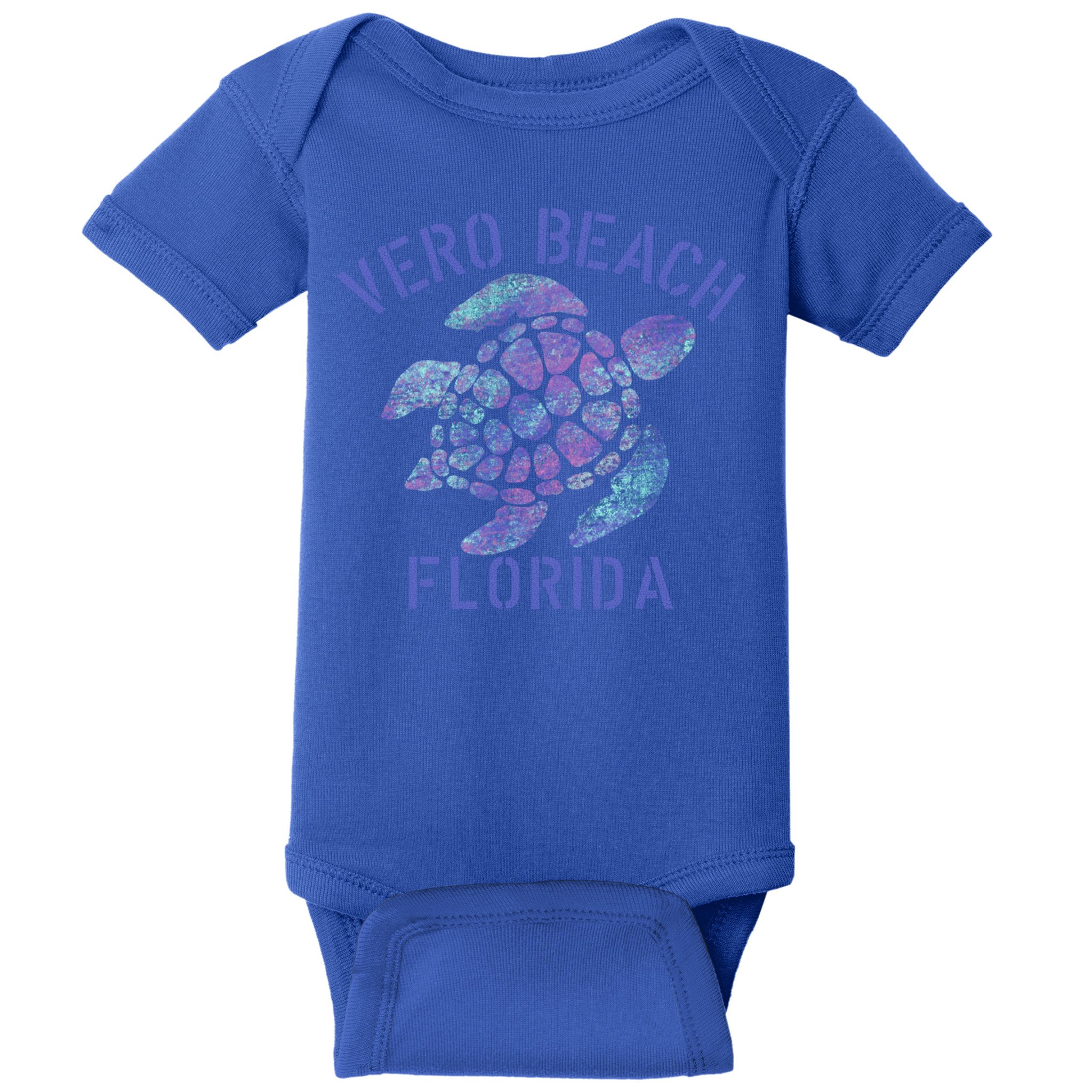 Vero Beach Fl Beach Design / Tribal Turtle Gift Baby Bodysuit