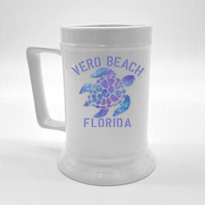 Vero Beach Fl Beach Design / Tribal Turtle Gift Beer Stein