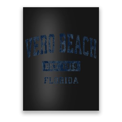 Vero Beach Florida Fl Vintage Established Poster