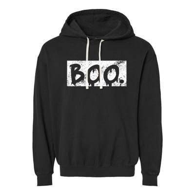 Vintage Boo Funny Lazy Halloween Costumes Garment-Dyed Fleece Hoodie