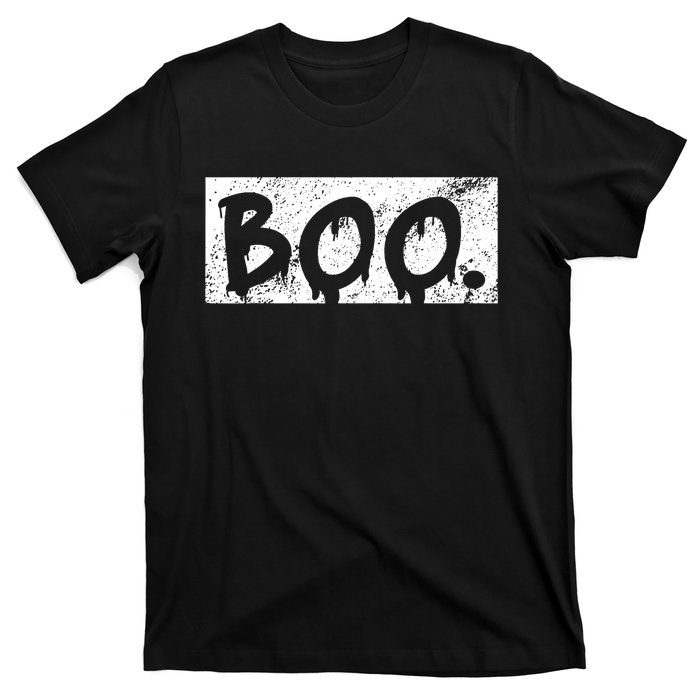 Vintage Boo Funny Lazy Halloween Costumes T-Shirt