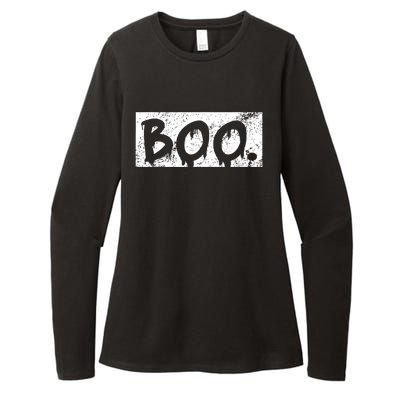 Vintage Boo Funny Lazy Halloween Costumes Womens CVC Long Sleeve Shirt