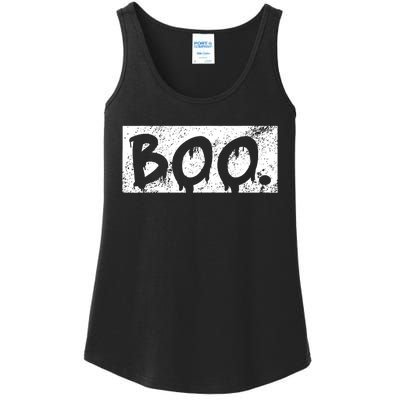 Vintage Boo Funny Lazy Halloween Costumes Ladies Essential Tank