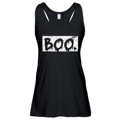 Vintage Boo Funny Lazy Halloween Costumes Ladies Essential Flowy Tank