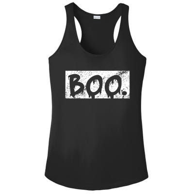 Vintage Boo Funny Lazy Halloween Costumes Ladies PosiCharge Competitor Racerback Tank