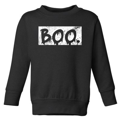 Vintage Boo Funny Lazy Halloween Costumes Toddler Sweatshirt