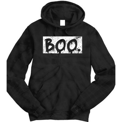 Vintage Boo Funny Lazy Halloween Costumes Tie Dye Hoodie