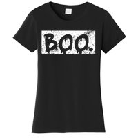 Vintage Boo Funny Lazy Halloween Costumes Women's T-Shirt