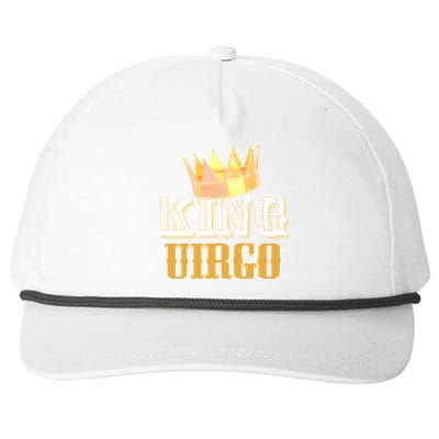 Virgo Birthday Funny Gift King Virgo Zodiac Meaningful Gift Snapback Five-Panel Rope Hat