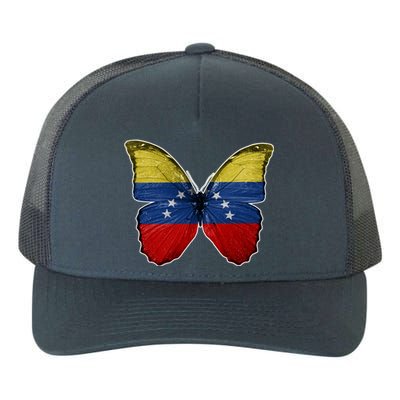 Venezuela Butterfly Flag Pride Venezuelan Flag Roots Funny Gift Yupoong Adult 5-Panel Trucker Hat