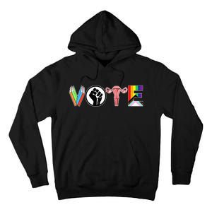 Vote Books Fist Ovaries Lgtbq Tall Hoodie