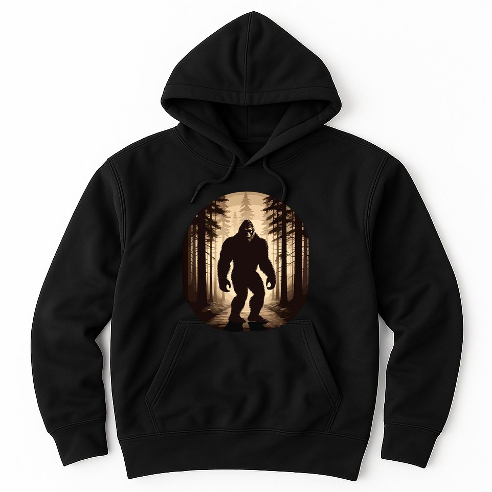 Vintage Bigfoot Funny Hide & Seek Hoodie