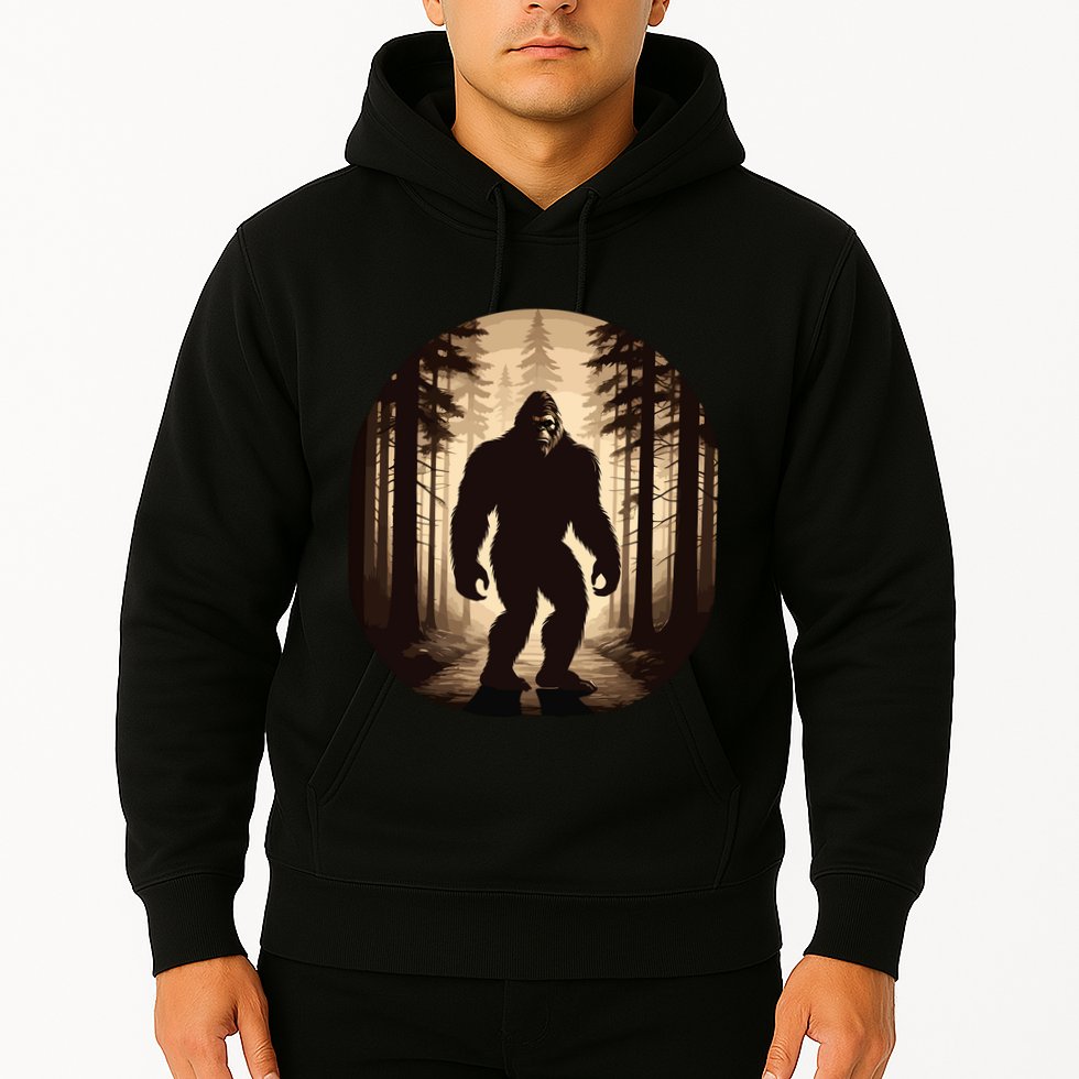 Vintage Bigfoot Funny Hide & Seek Hoodie