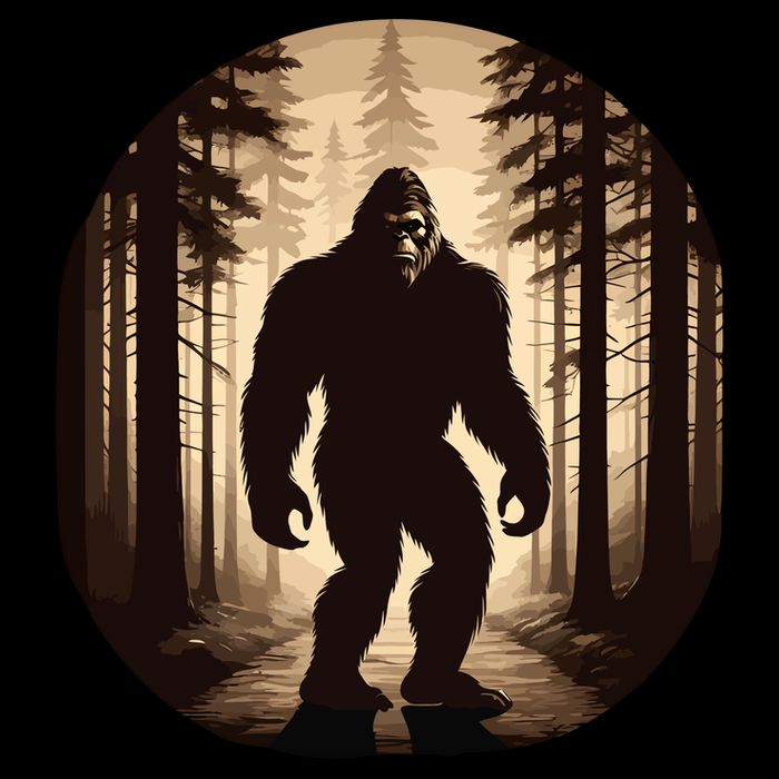 Vintage Bigfoot Funny Hide & Seek Backpack