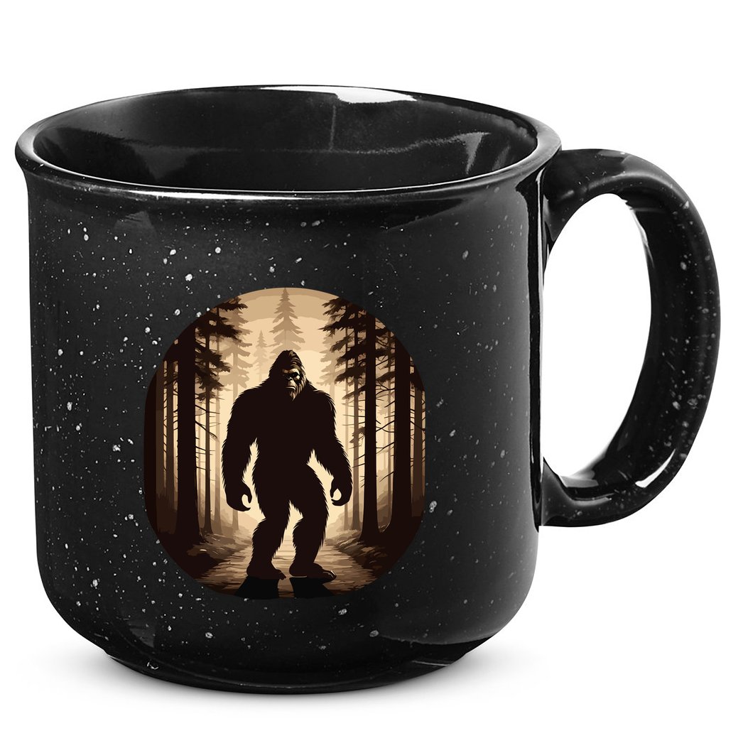 Vintage Bigfoot Funny Hide & Seek 15oz Campfire Ceramic Mug