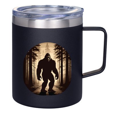 Vintage Bigfoot Funny Hide & Seek 12oz Stainless Steel Coffee Mug