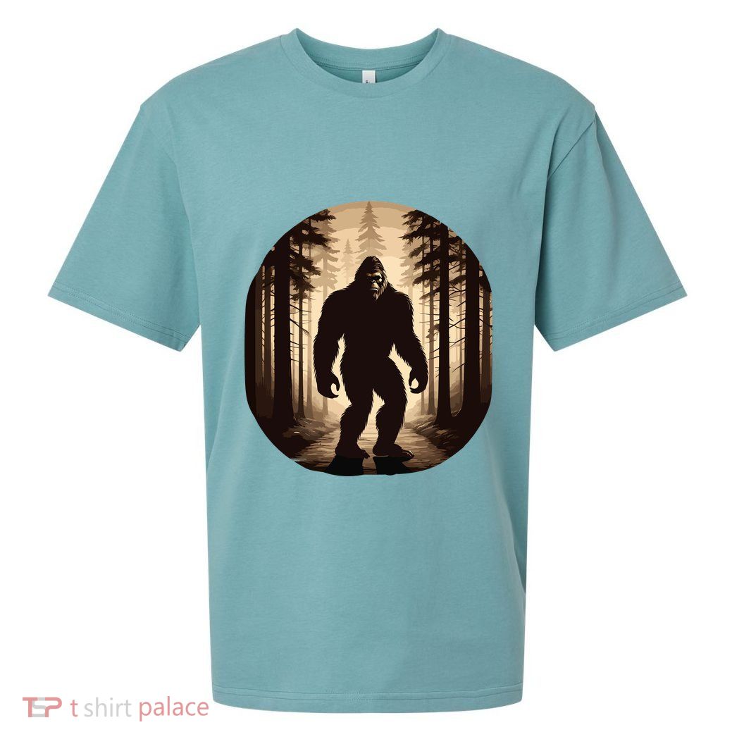 Vintage Bigfoot Funny Hide & Seek Sueded Cloud Jersey T-Shirt