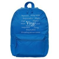 Virgo Birthday Funny Gift Funny Virgo Zodiac Astrology Sign Fact Great Gift 16 in Basic Backpack