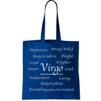 Virgo Birthday Funny Gift Funny Virgo Zodiac Astrology Sign Fact Great Gift Tote Bag