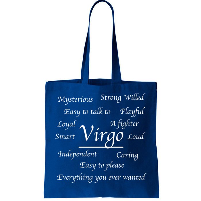 Virgo Birthday Funny Gift Funny Virgo Zodiac Astrology Sign Fact Great Gift Tote Bag