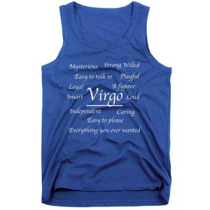 Virgo Birthday Funny Gift Funny Virgo Zodiac Astrology Sign Fact Great Gift Tank Top