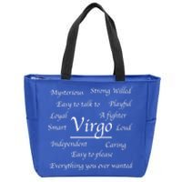 Virgo Birthday Funny Gift Funny Virgo Zodiac Astrology Sign Fact Great Gift Zip Tote Bag