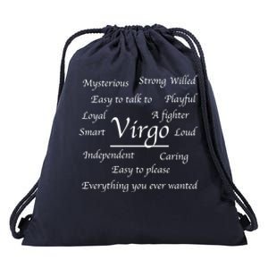 Virgo Birthday Funny Gift Funny Virgo Zodiac Astrology Sign Fact Great Gift Drawstring Bag