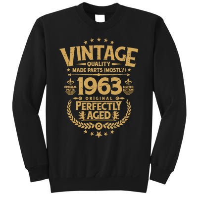 Vintage Birthday Funny For Him 1963 Perfectly Aged Sweatshirt