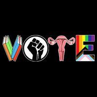 Vote Books Fist Ovaries Lgtbq Sustainable Bucket Hat