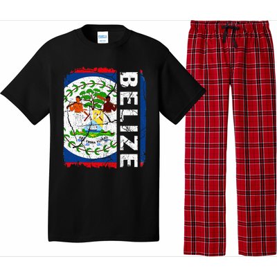 Vintage Belizean Flag Belize Pride Roots Heritage Pajama Set