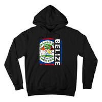 Vintage Belizean Flag Belize Pride Roots Heritage Tall Hoodie