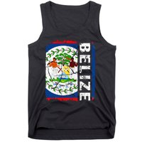 Vintage Belizean Flag Belize Pride Roots Heritage Tank Top