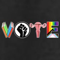 Vote Books, Fist, Ovaries, LGTBQ Cool Comfort Performance Bucket Hat