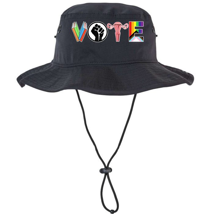 Vote Books, Fist, Ovaries, LGTBQ Bucket Hat