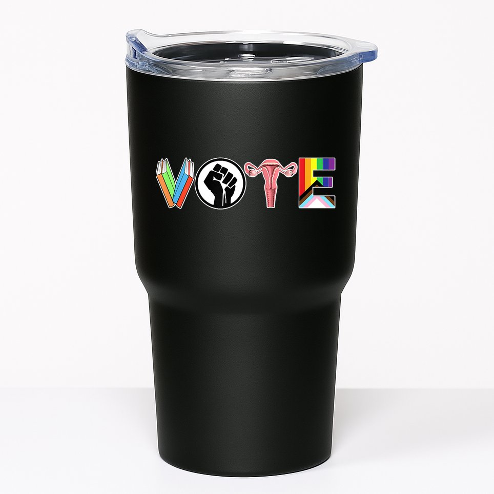 Vote Books, Fist, Ovaries, LGTBQ Tumbler