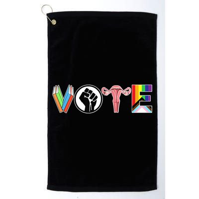 Vote Books, Fist, Ovaries, LGTBQ Golf Towel