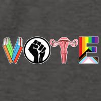 Vote Books, Fist, Ovaries, LGTBQ Vector Backpack