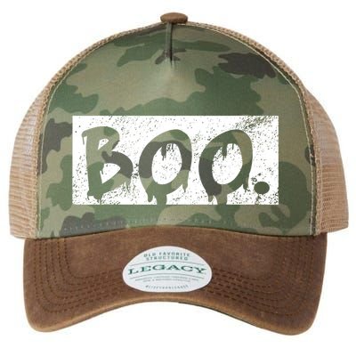 Vintage Boo Funny Lazy Halloween Costumes Legacy Tie Dye Trucker Hat