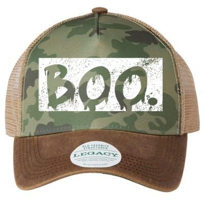 Vintage Boo Funny Lazy Halloween Costumes Legacy Tie Dye Trucker Hat