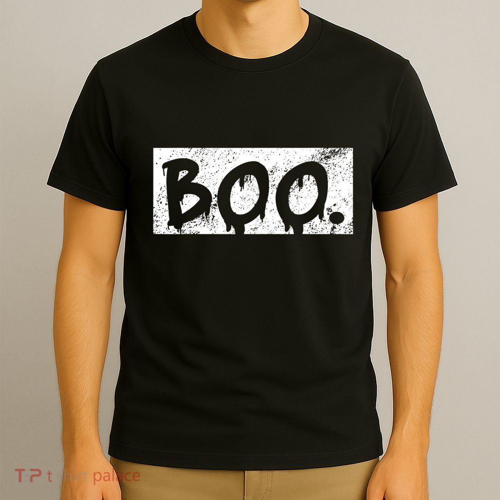 Vintage Boo Funny Lazy Halloween Costumes T-Shirt