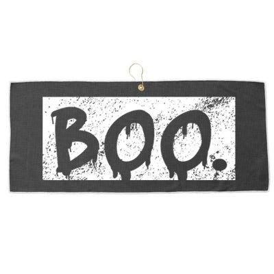 Vintage Boo Funny Lazy Halloween Costumes Large Microfiber Waffle Golf Towel