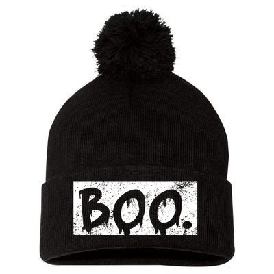 Vintage Boo Funny Lazy Halloween Costumes Pom Pom 12in Knit Beanie